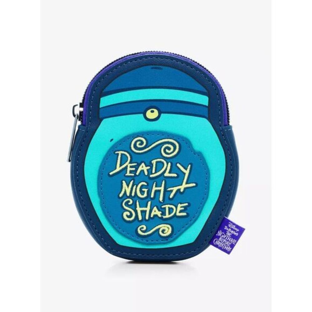 Loungefly The Nightmare Before Christmas Deadly Night Shade Figural Coin‎ Purse